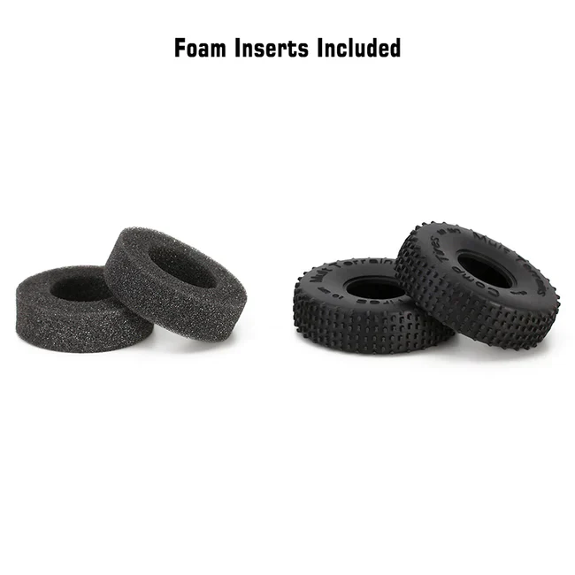 INJORA 1.0" 65*19mm Comp Pin Multi Terrains Tires for 1/24 RC Crawler Rock Buggy (4) - Image 5