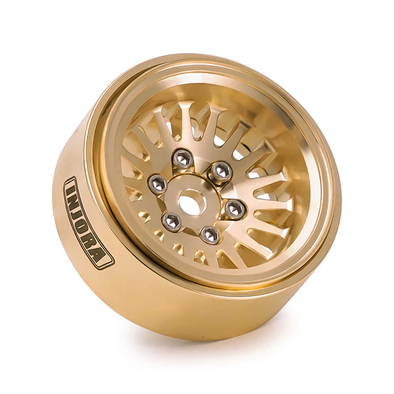 INJORA 1.0 Plus Brass Beadlock Wheels for 1/24 1/18 RC Crawler - Image 4