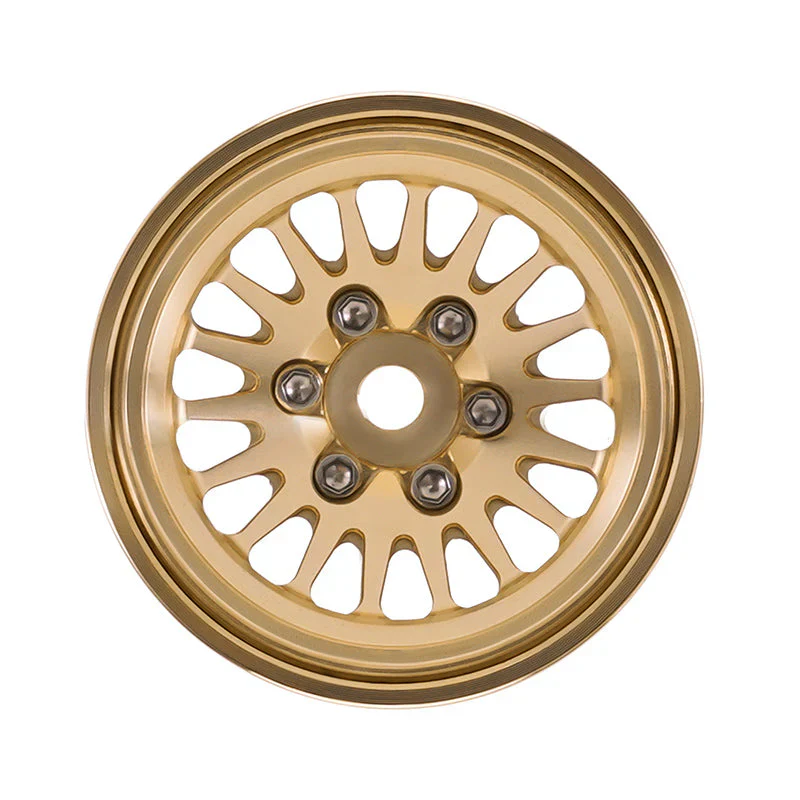 INJORA 1.0 Plus Brass Beadlock Wheels for 1/24 1/18 RC Crawler - Image 5