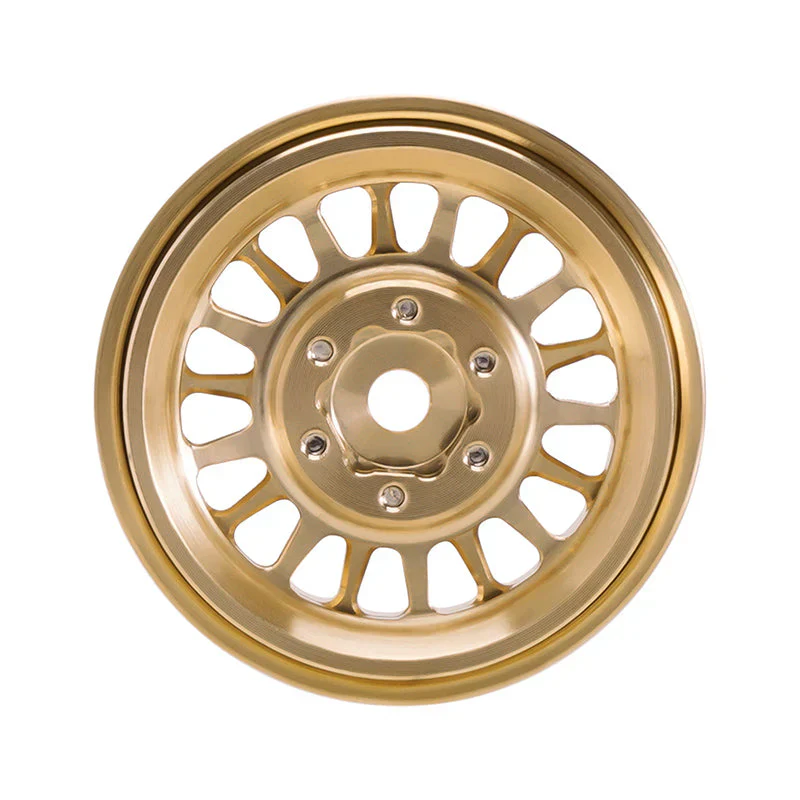 INJORA 1.0 Plus Brass Beadlock Wheels for 1/24 1/18 RC Crawler - Image 6