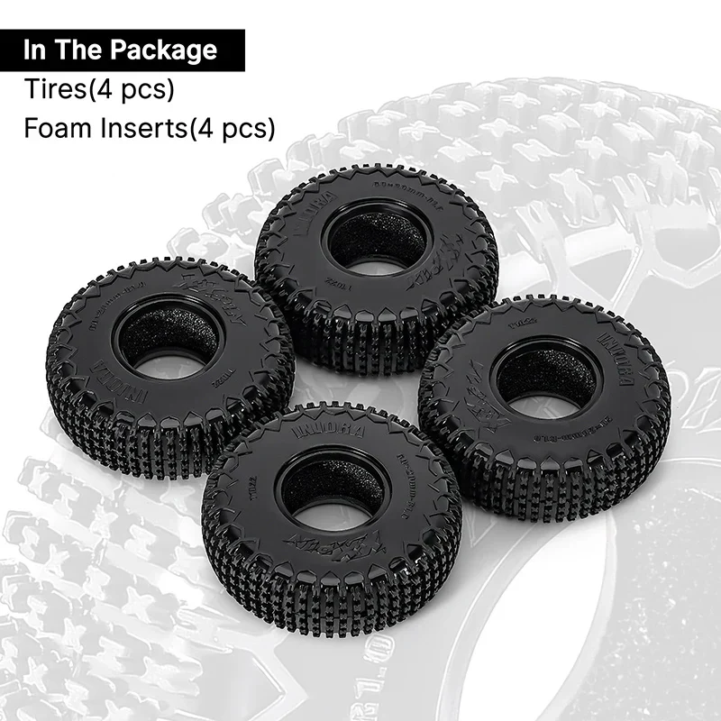 INJORA 1.0" XHX Pin Tires (4) (60*20mm) - Image 11