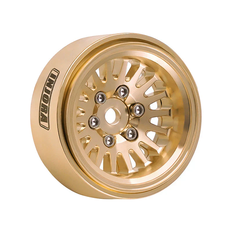 INJORA 1.0 XHX Pin Tires with 1.0 Plus Brass Beadlock Wheels Combo for 1/18 1/24 RC Crawlers - Image 9