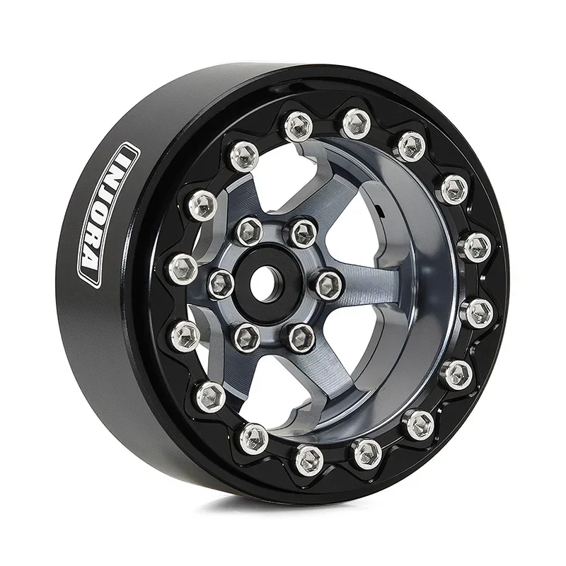 INJORA 1.3" -5.25mm Offset Aluminium Beadlock Wheels for 1/24 1/18 RC Crawler (W1313) - Image 14