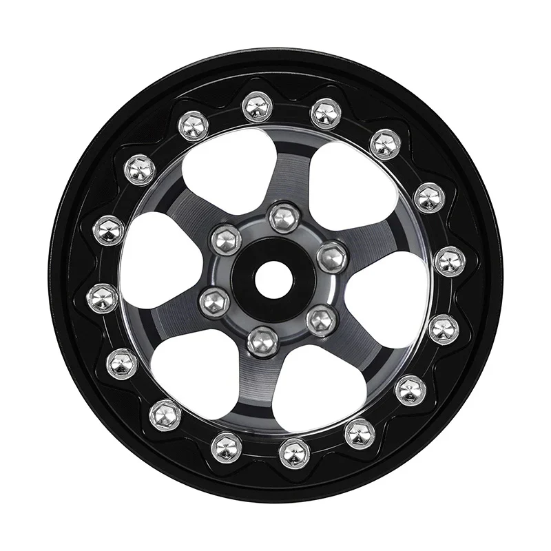 INJORA 1.3" -5.25mm Offset Aluminium Beadlock Wheels for 1/24 1/18 RC Crawler (W1313) - Image 16