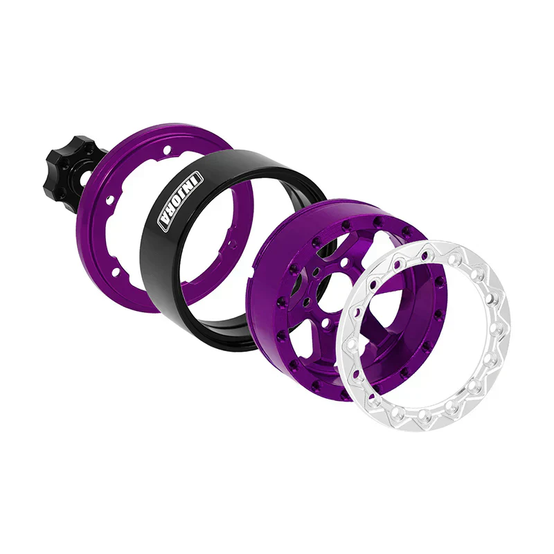 INJORA 1.3" -5.25mm Offset Aluminium Beadlock Wheels for 1/24 1/18 RC Crawler (W1313) - Image 26