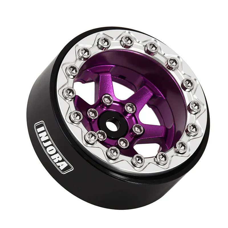 INJORA 1.3" -5.25mm Offset Aluminium Beadlock Wheels for 1/24 1/18 RC Crawler (W1313) - Image 32