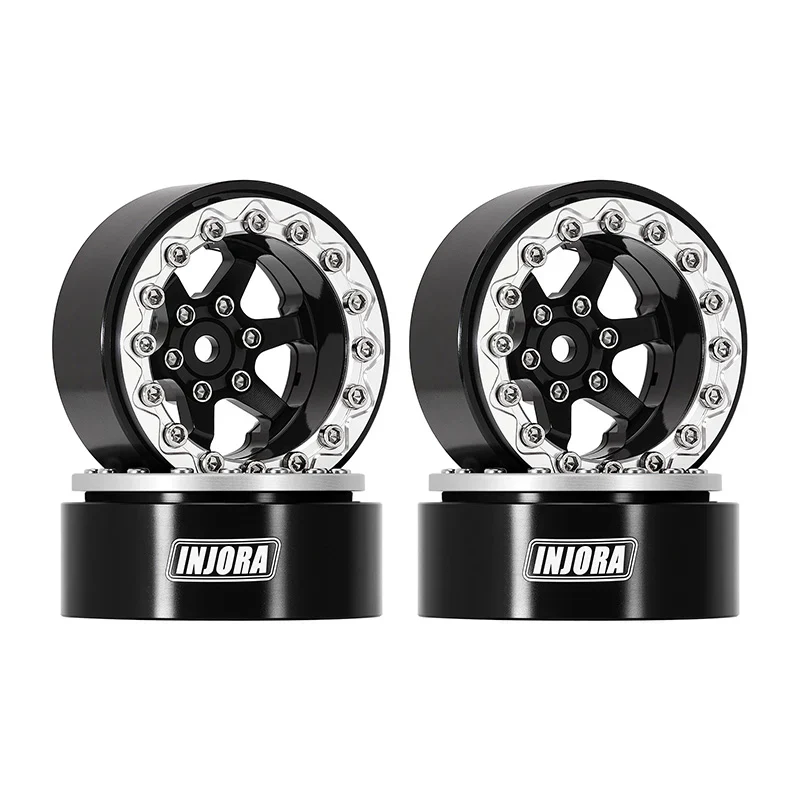 INJORA 1.3" -5.25mm Offset Aluminium Beadlock Wheels for 1/24 1/18 RC Crawler (W1313) - Image 33