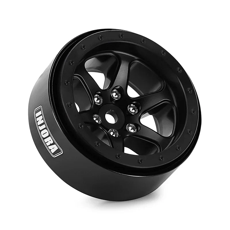 INJORA 1.3" Aluminum Beadlock Wheels offset -4.05mm for 1/24 1/18 RC Crawlers - Image 3