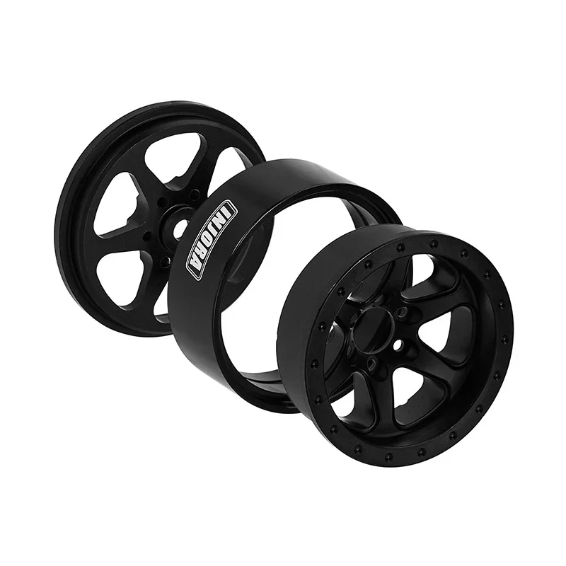 INJORA 1.3" Aluminum Beadlock Wheels offset -4.05mm for 1/24 1/18 RC Crawlers - Image 8