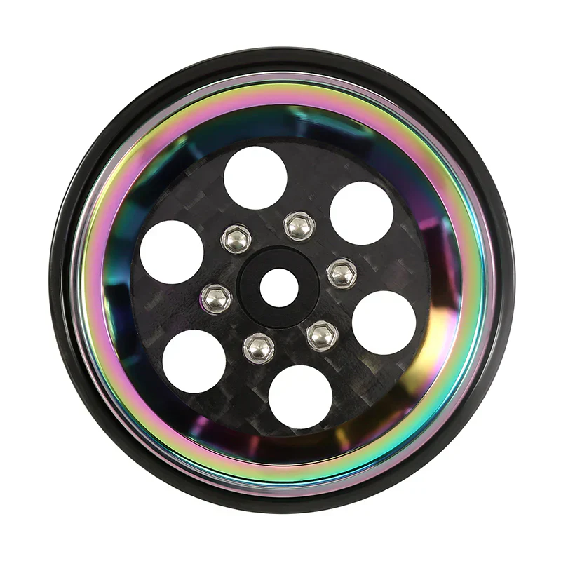INJORA 1.3" ModuWheel Rainbow Beadlock Wheels Negative Offset For 1/18 1/24 RC Crawlers - Image 3