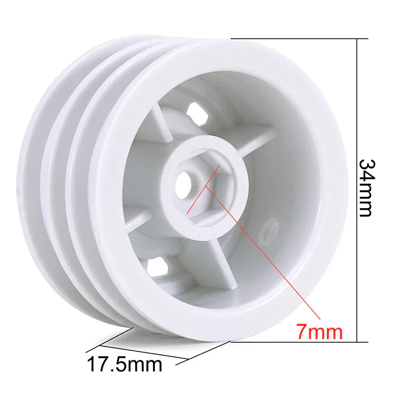 INJORA 1.3" Non-beadlock Wheels for 1/24 1/18 RC Crawlers - White - Image 8