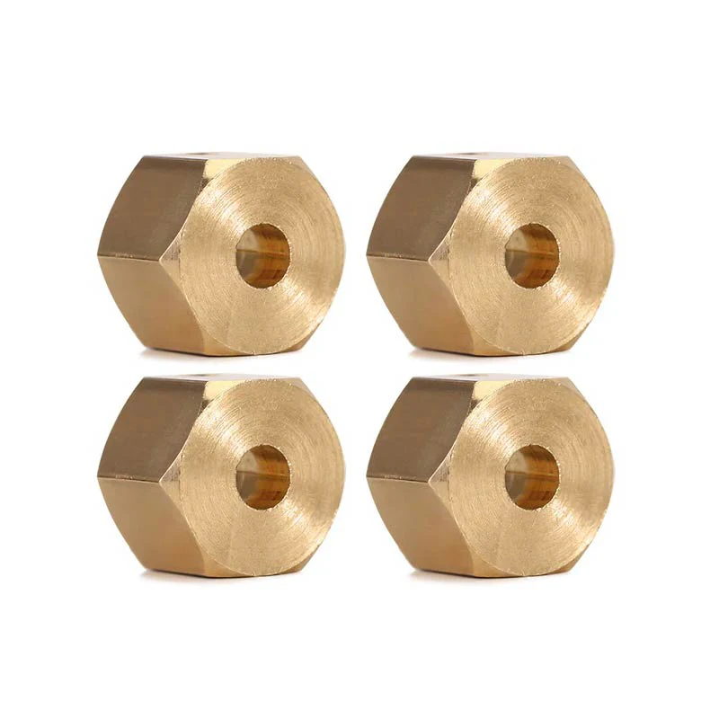 INJORA Brass Wheel Hex Hub 9mm For 1/10 RC Crawlers 1/18 UTB18 - Image 3