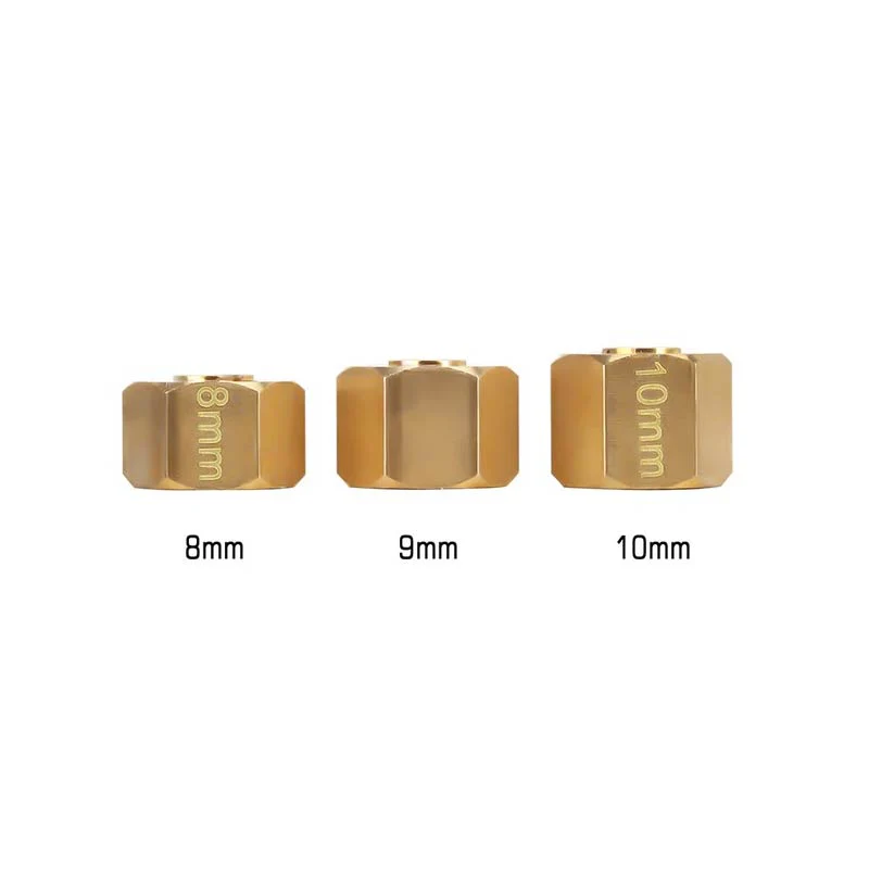 INJORA Brass Wheel Hex Hub 9mm For 1/10 RC Crawlers 1/18 UTB18 - Image 5