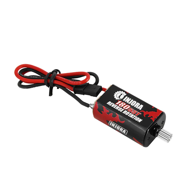 INJORA 180 Brushed 55T Red Motor with Steel Pinion for 1/18 TRX4M (INM11) - Image 3