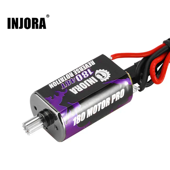 INJORA 180 PRO Brushed 48T Purple Motor with Steel Pinion for 1/18 TRX4M (INM11) - Image 5