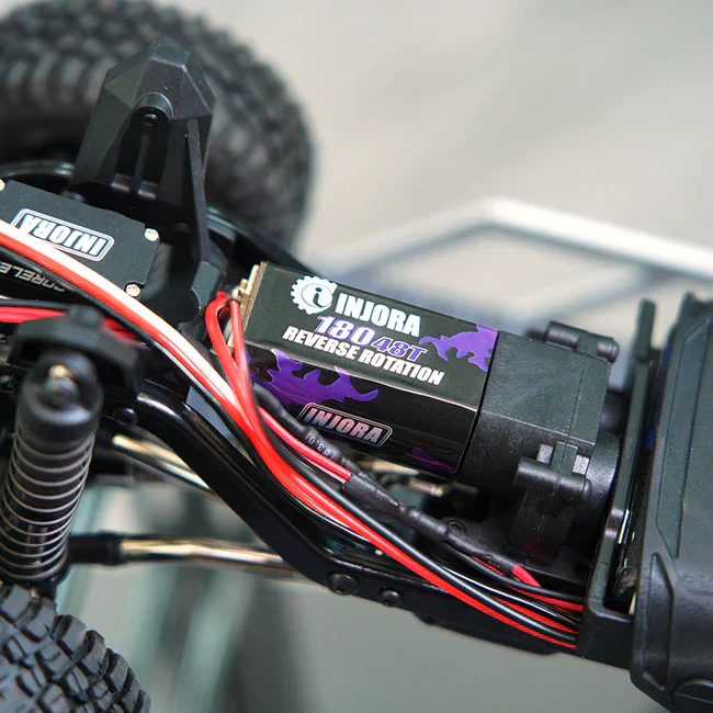 INJORA 180 PRO Brushed 48T Purple Motor with Steel Pinion for 1/18 TRX4M (INM11) - Image 9