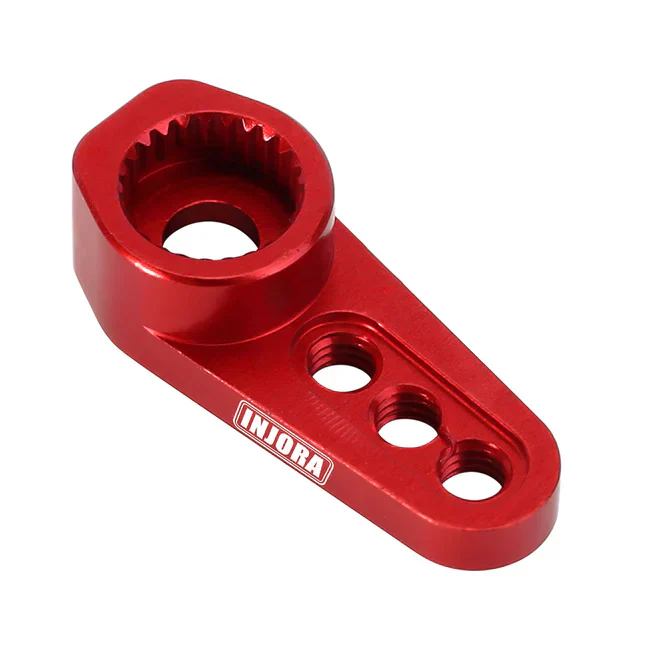 INJORA 25T Aluminum Servo Arm Horn for 1/18 TRX4M Stock Servo (4M-12) - RED - Image 5