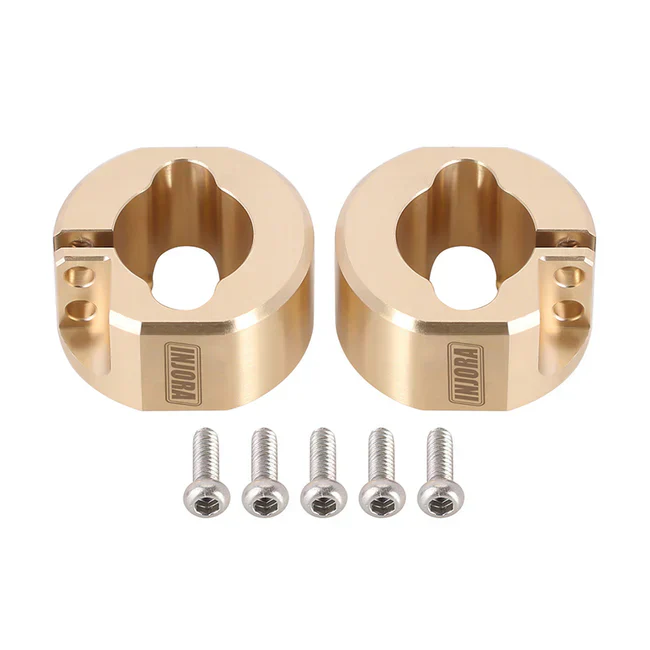 INJORA 2PCS 14g/pcs Brass Rear Axle Counterweights for 1/18 TRX4M