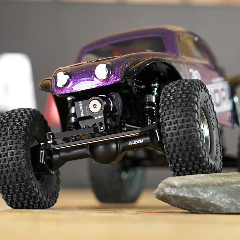 INJORA +3mm Planet Axles with Brass Steering Knuckles for 1/30 SCX30 - Image 8