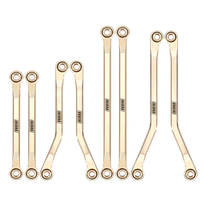 INJORA 42g Brass High Clearance Chassis Links Set for 1/18 TRX4M - Image 3