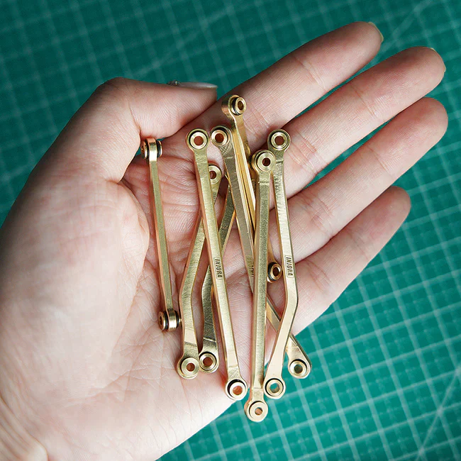 INJORA 42g Brass High Clearance Chassis Links Set for 1/18 TRX4M - Image 4