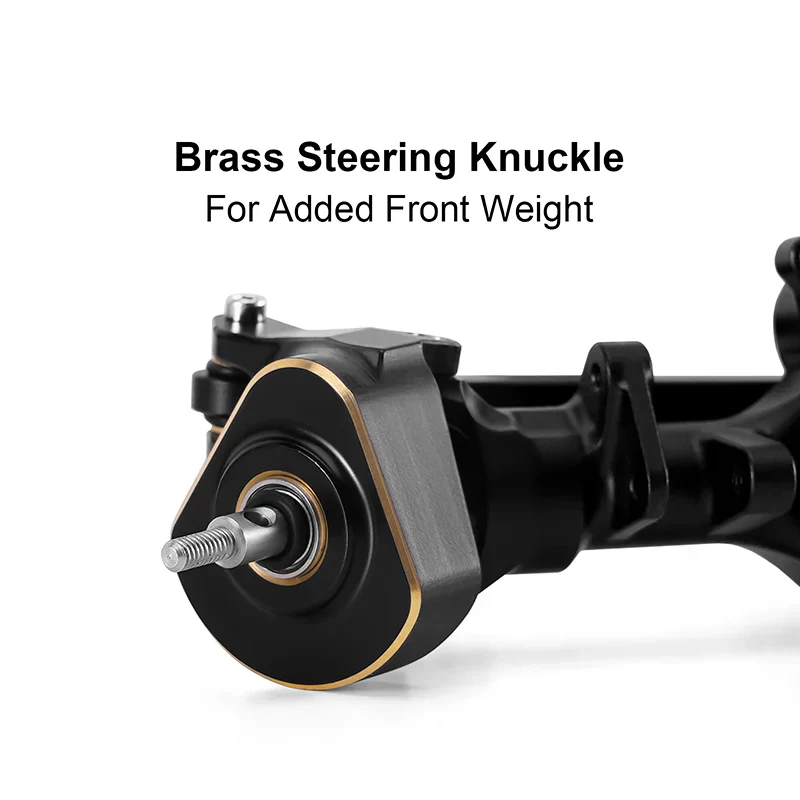 INJORA +4mm Planet Axles with Double Joint Shafts & Brass Steering Knuckles for 1/24 Axial SCX24 - Image 22