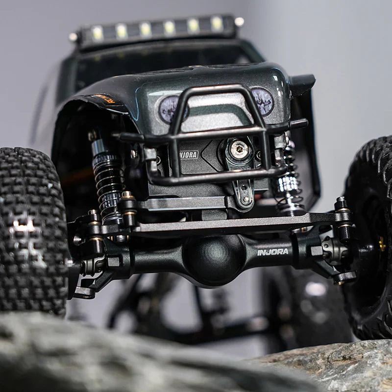 INJORA +4mm Planet Axles with Double Joint Shafts & Brass Steering Knuckles for 1/24 Axial SCX24 - Image 26