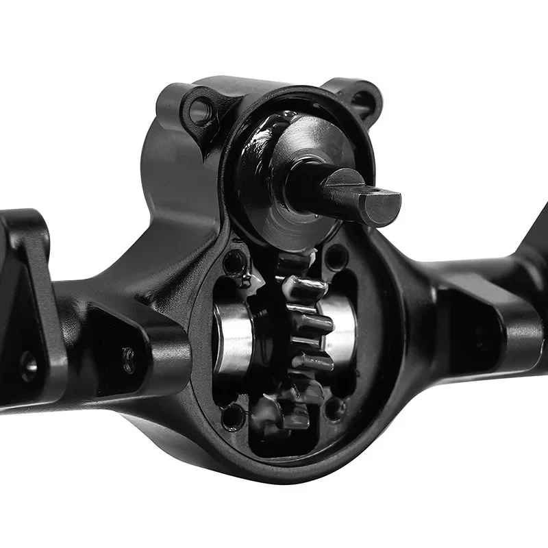 INJORA +4mm Planet Axles with Double Joint Shafts & Brass Steering Knuckles for 1/24 Axial SCX24 - Image 6
