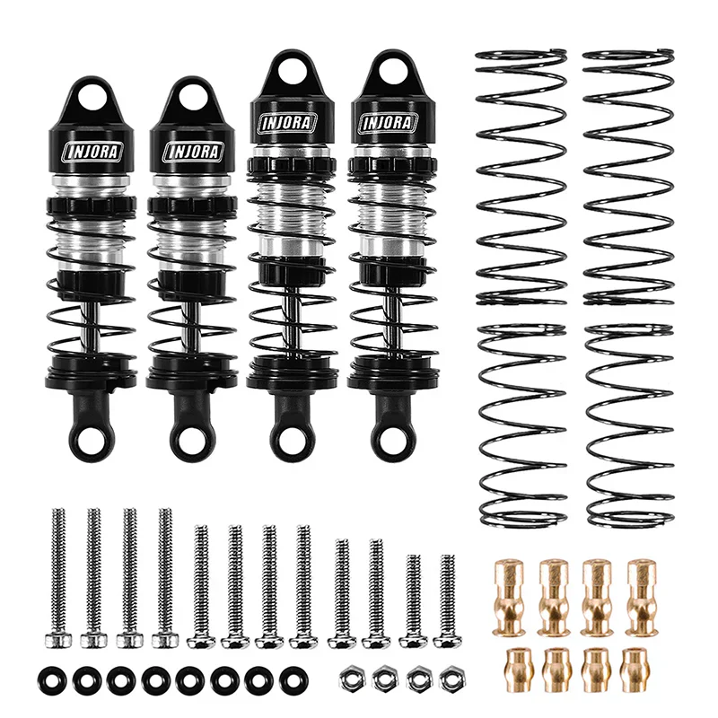 INJORA 4PCS Aluminum Oil Shocks for 1/24 Buggy Losi Micro-B - Image 4