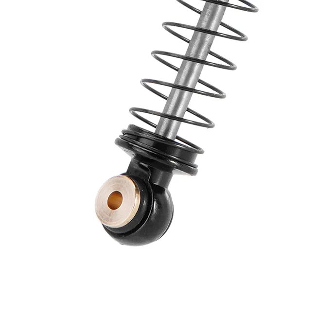 INJORA 51mm Aluminum Long Travel Threaded Double Barrel Shocks for Axial AX24 SCX24 (4pcs) - ORANGE - Image 5