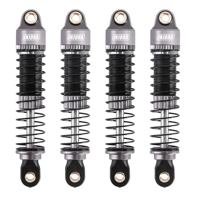 INJORA 53mm Aluminum Threaded Oil Filled Shocks for 1/18 TRX4M (4M-24) - Image 2