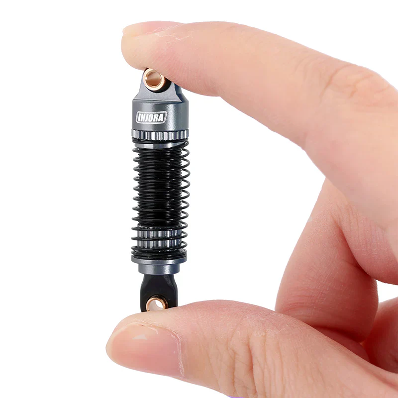 INJORA 53mm Threaded Oil Shocks For 1/18 Redcat Ascent18 - GREY - Image 6
