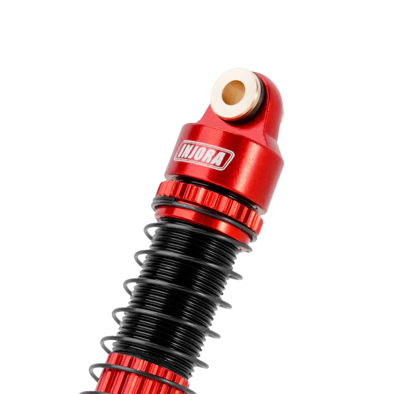 INJORA 53mm Threaded Oil Shocks For 1/18 Redcat Ascent18 - RED - Image 4