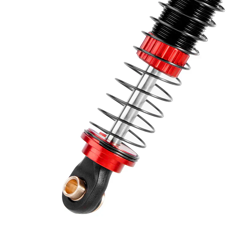 INJORA 53mm Threaded Oil Shocks For 1/18 Redcat Ascent18 - RED - Image 5
