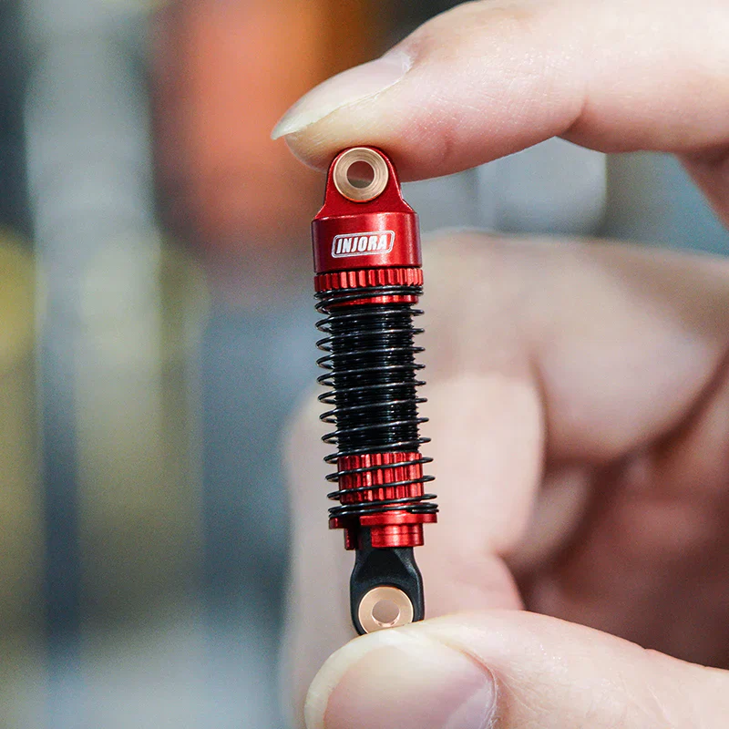 INJORA 53mm Threaded Oil Shocks For 1/18 Redcat Ascent18 - RED - Image 7