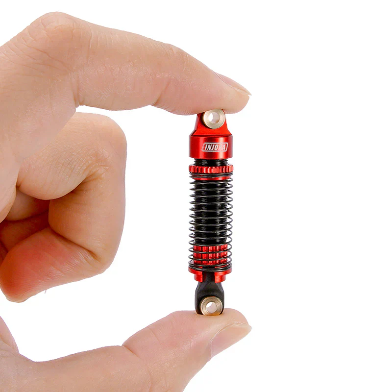 INJORA 59mm Long Threaded Oil Shocks For 1/18 Redcat Ascent18 - RED - Image 6