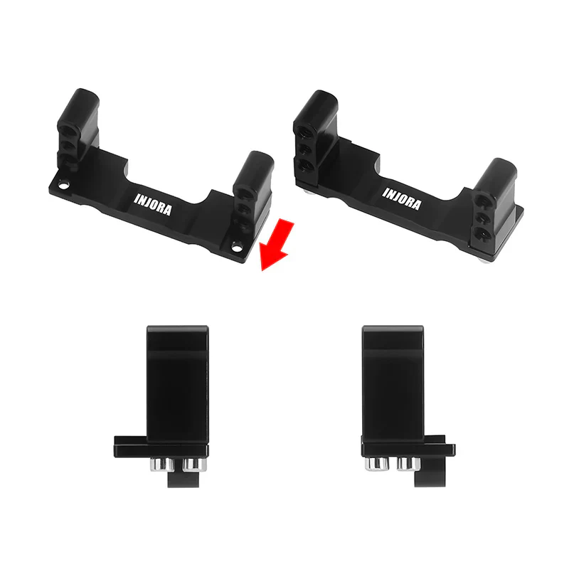 INJORA Aluminum Adjustable Servo Mount For Stock FMS FCX18 FCX24 - Image 8