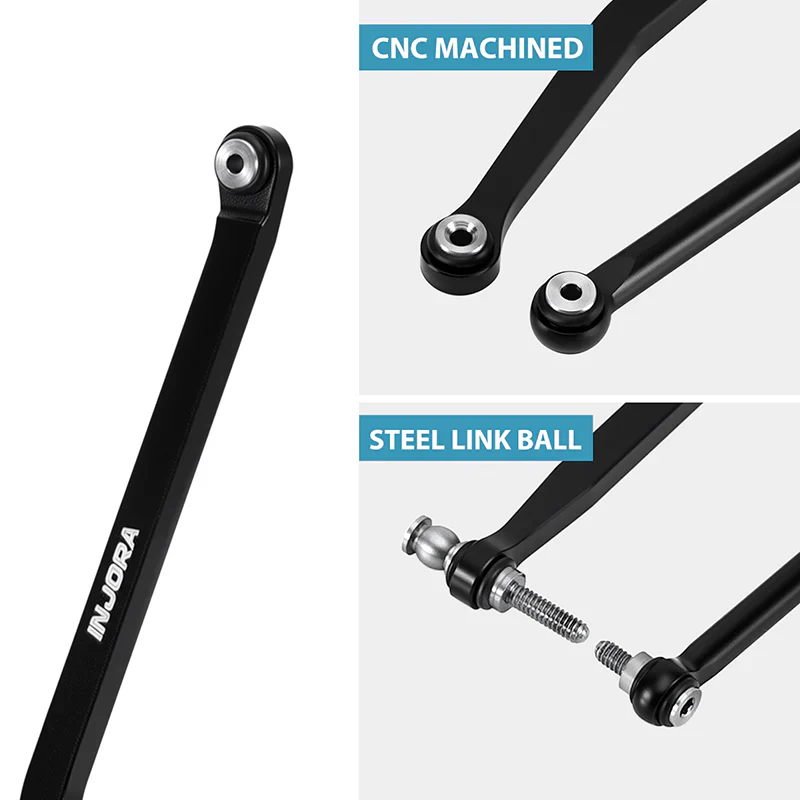 INJORA Aluminum High Clearance Chassis Links for 1/30 Axial SCX30 - Image 5