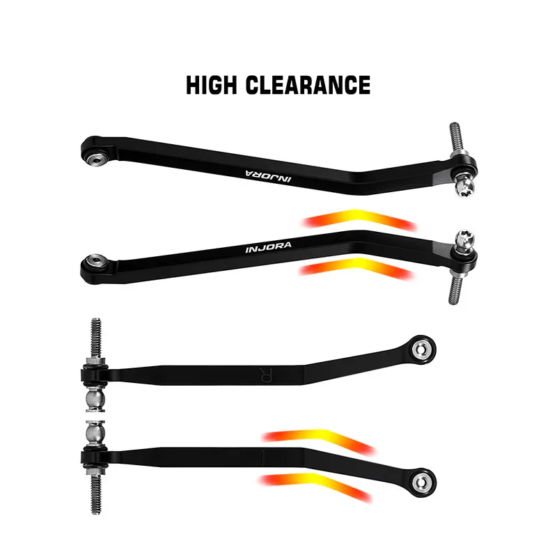 INJORA Aluminum High Clearance Chassis Links for 1/30 Axial SCX30 - Image 6