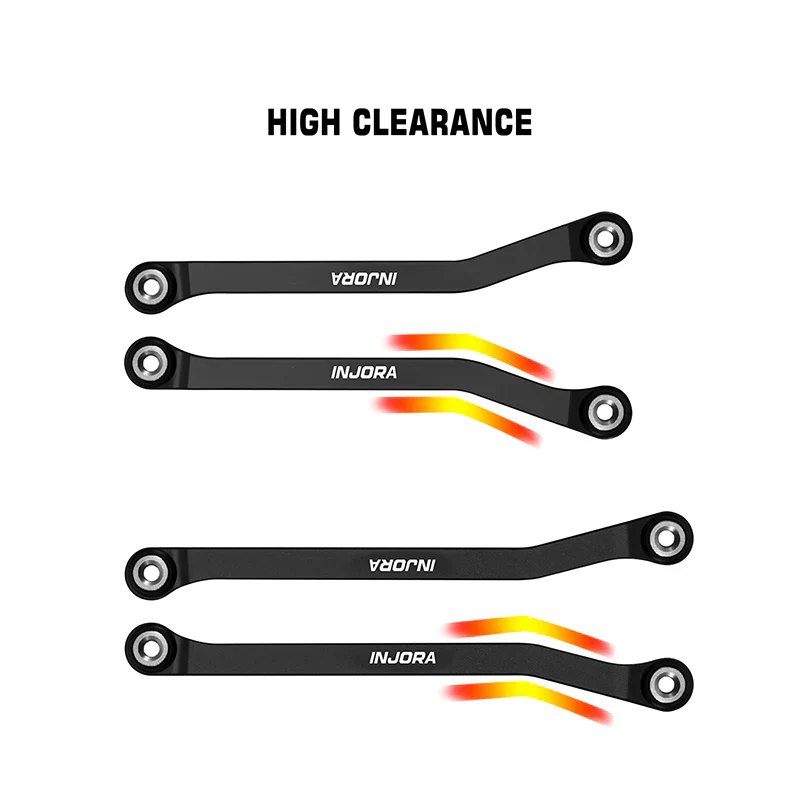 INJORA Aluminum High Clearance Chassis Links for 1/32 Redcat Ascent-32 - Image 3