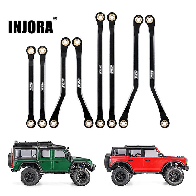INJORA Aluminum High Clearance Chassis Links Set for 1/18 TRX4M