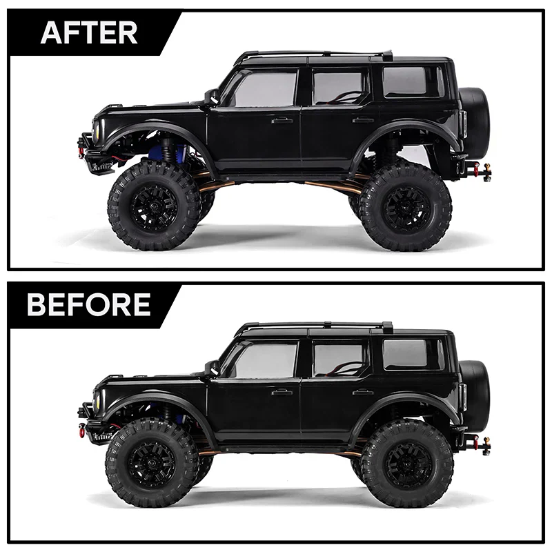 INJORA Aluminum Shock Mount Height Lift Kit For 1/18 TRX4M Defender Bronco - Image 9