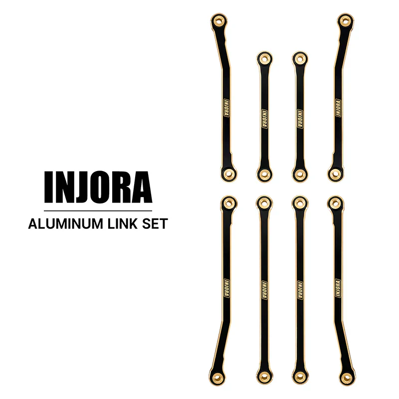 INJORA Black Brass High Clearance Chassis Links for 1/18 Redcat Ascent18 - Image 2