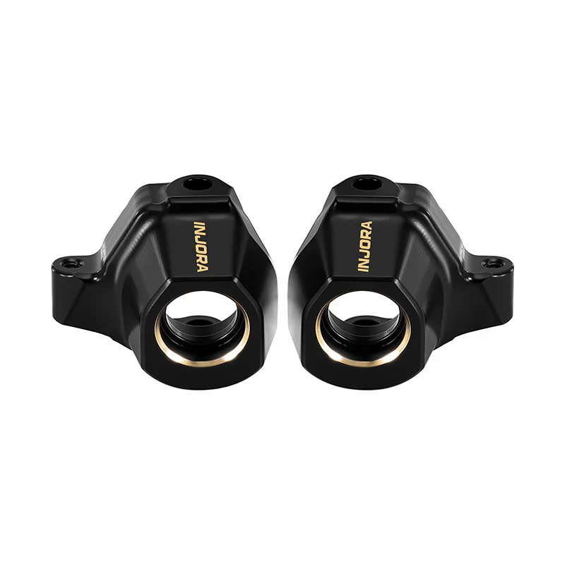 INJORA Black Brass Steering Knuckles for 1/30 Axial SCX30 - Image 4