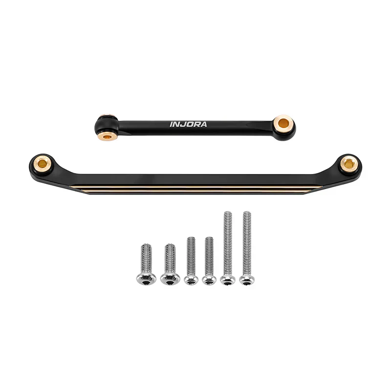 INJORA Black Brass Steering Links for 1/18 Redcat Ascent-18 & Scout II APEX - Image 2