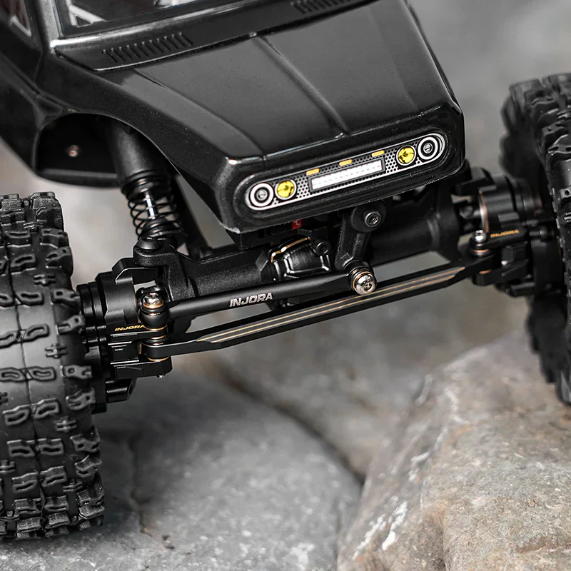 INJORA Black Brass Steering Links for 1/18 Redcat Ascent-18 & Scout II APEX - Image 8