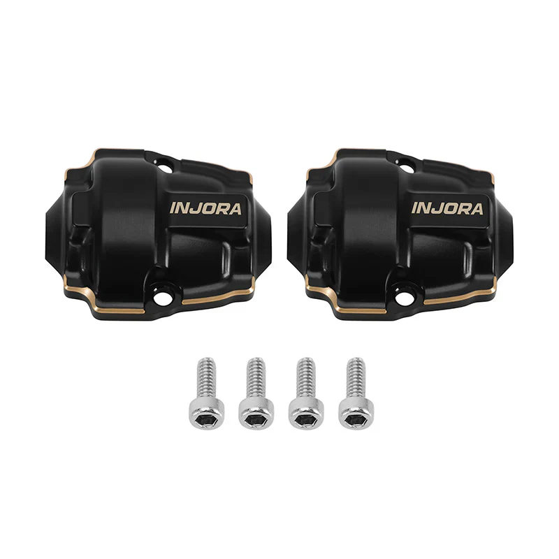 INJORA Black Coating Brass Diff Covers for 1/32 Redcat Ascent-32 - Image 2
