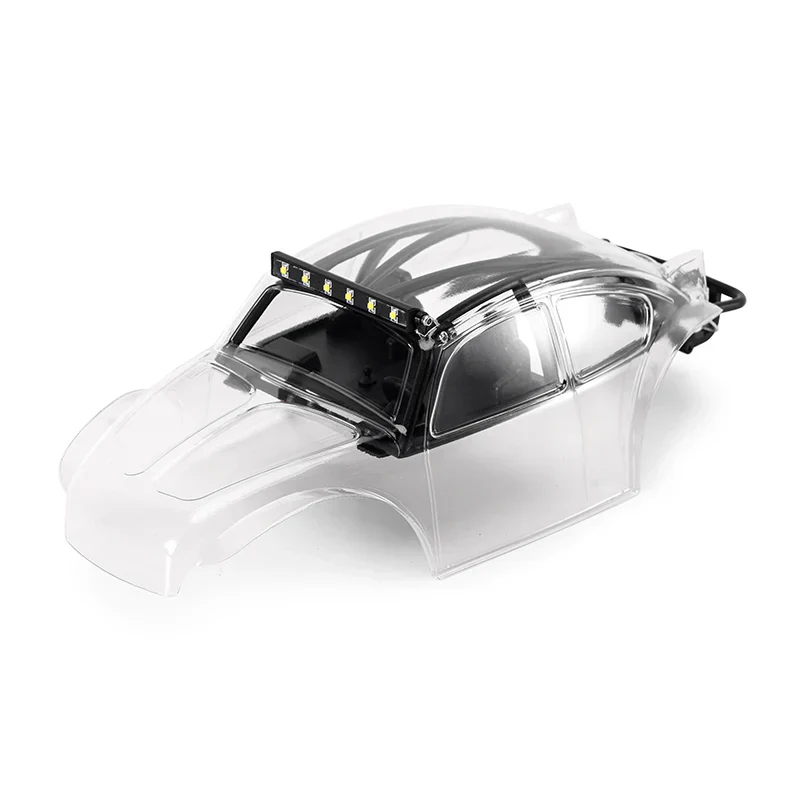 INJORA BUG24 Body with Interior for 1/24 SCX24 C10 JLU Bronco Base Camp - Clear - Image 3