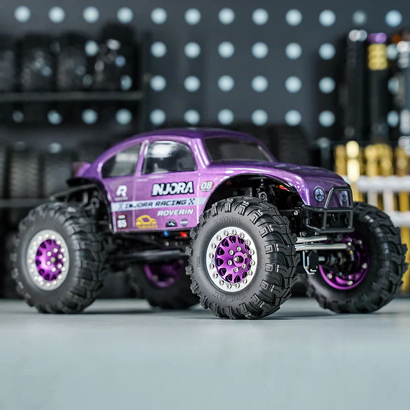INJORA BUG24 Body with Interior for 1/24 SCX24 C10 JLU Bronco Base Camp - Purple - Image 8