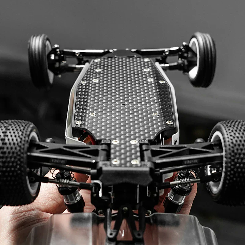 INJORA Carbon Fiber Chassis for 1/24 Buggy Losi Micro-B (8g) - Image 6